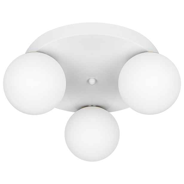 Závěsná Lampa Stropní svítidlo Skleněný lustr Svítidlo 3x E27 Led Bílá