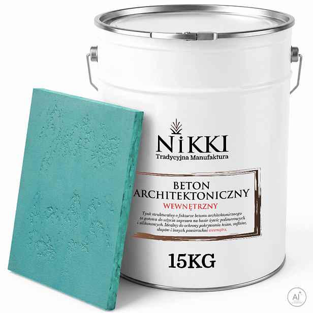 Dekorativní omítka s Betonu strukturou, vnitřní, 15 kg, tyrkysová, H1441 Uv