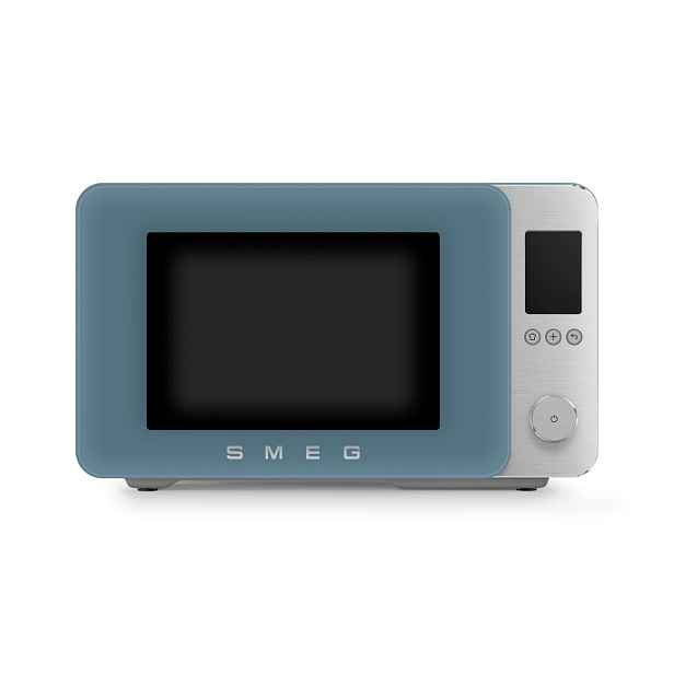 Smeg SMEG mikrovlnná trouba MOC02 s grilem a air-fry, 27l, matná modrá MOC02SBMEU