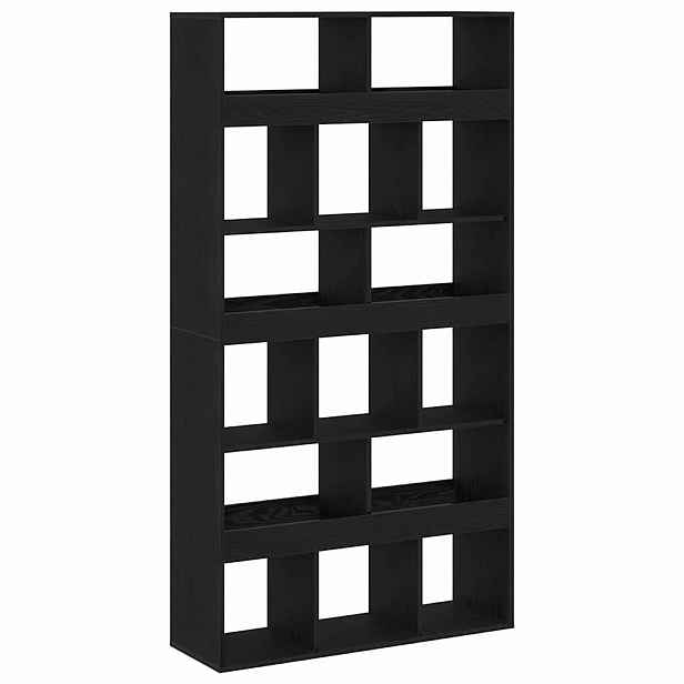 vidaXL Knihovna 15 úrovní 100 x 33 x 187,5 cm Černý dub