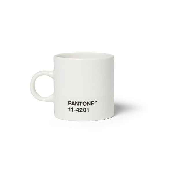 Bílý porcelánový šálek na espresso 120 ml Cloud Dancer 11-4201 – Pantone