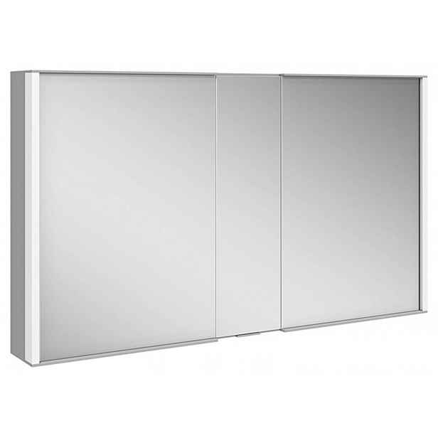 Keuco Royal Match - Zrcadlová skříňka s LED osvětlením, 120x70x16 cm, stříbrný elox 12804171311