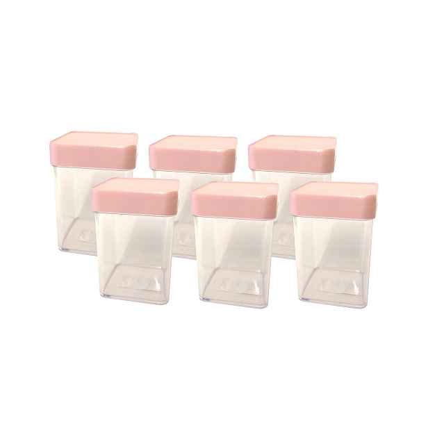 PETRA PLAST - Dóza 150ml sada 6ks plastová různé barvy