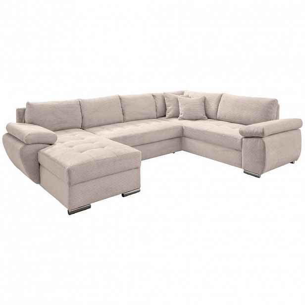 P & B SEDACÍ SOUPRAVA, textil, béžová