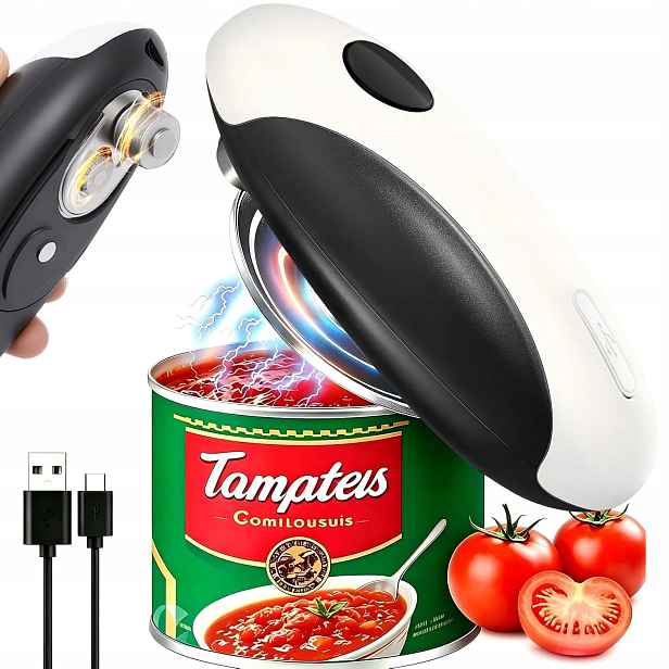 Elektrický Otvírák Na Konzervy Kitchen Tool Kompaktní, Vzduchotěsný Typ C