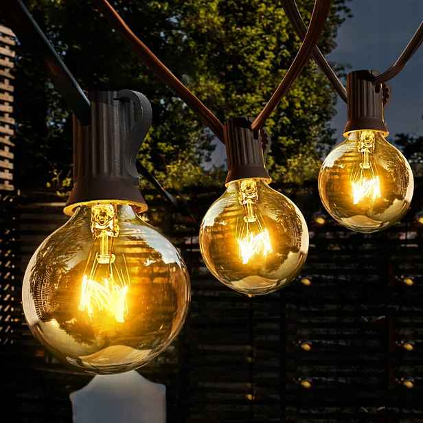 Girlanda Zahradní lampy 7.6 m 27kusů voděodolný světelný řetěz šňůra