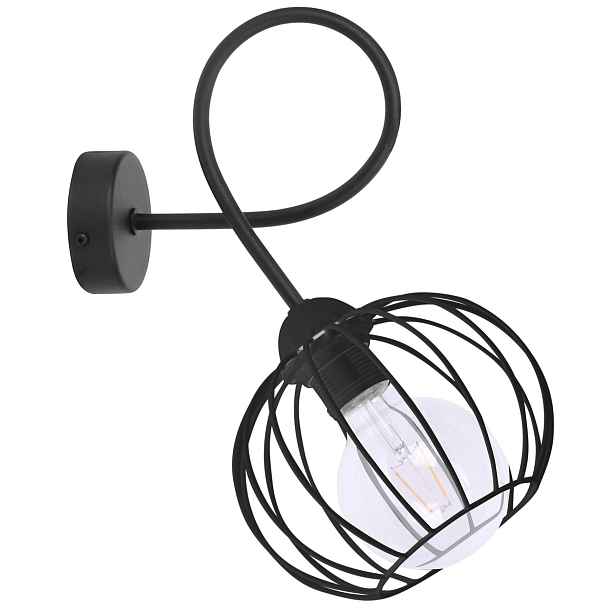 Kovová nástěnná lampa Loft Edison E27