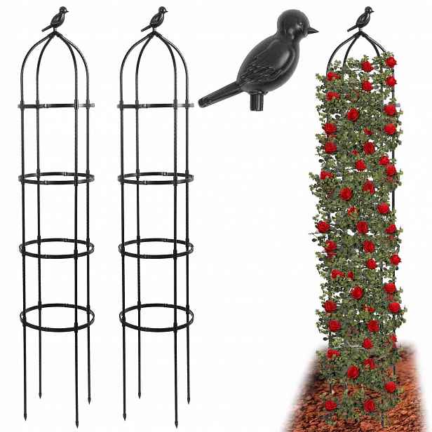 Zahradní obelínek GreenGarden GG-175 černý 175 cm, podpora pro popínavé rostliny