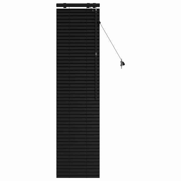 vidaXL Venet školní žaluzie Černá 45 x 160 cm 35 mm Masivní paulovnie