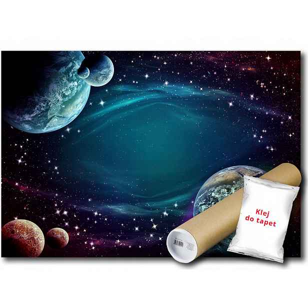Vinylová fototapeta Vesmír Obloha Galaxie Planeta Země Hvězdy 152x104