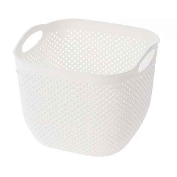 Úložný koš Diamond 630 ml, bílý/černý