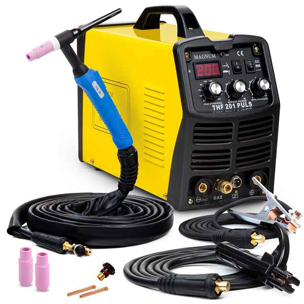 Invertorová Svářečka Magnum Thf 201 Puls Tig DC Mma 230V 200A Hf Sada
