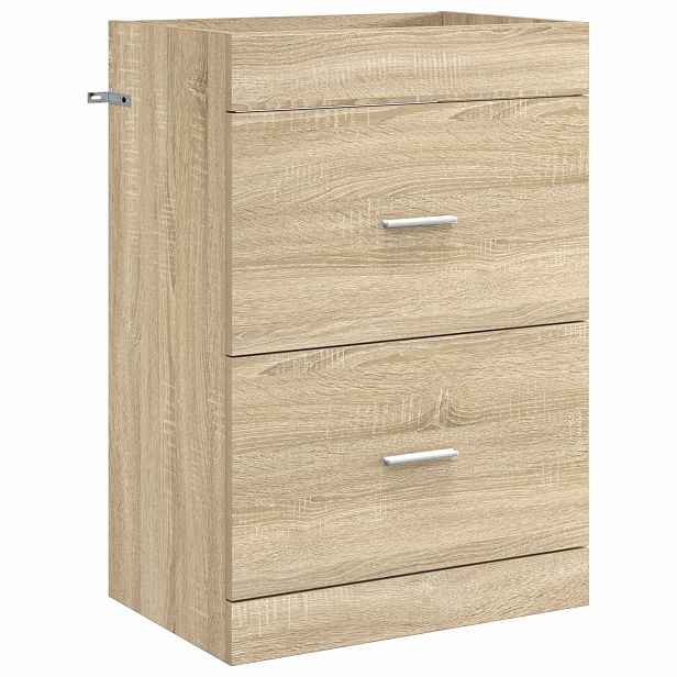 vidaXL Koupelnová skříňka pod umyvadlo Dub sonoma 56 x 37,5 x 81 cm