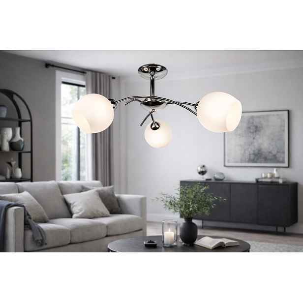 Euro-Lamp Stropní Svítidlo Elegant 3 chromové stínidlo bílá Výrobce