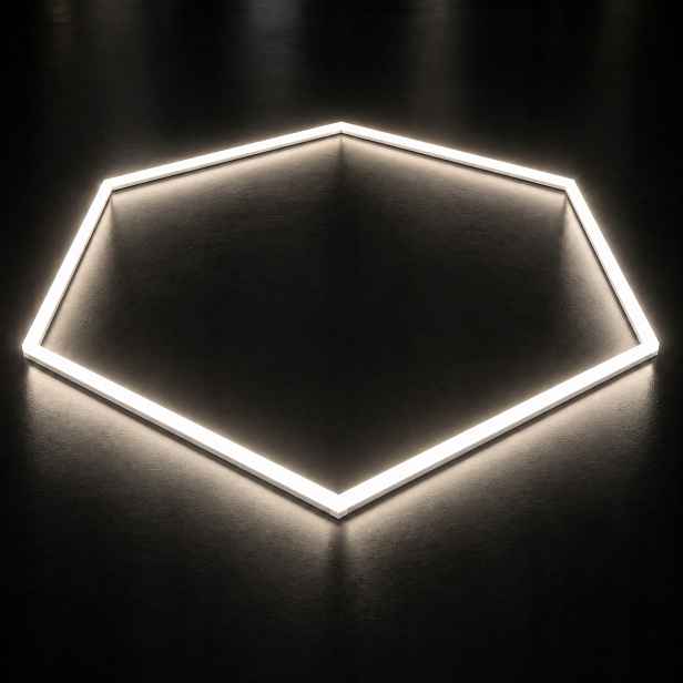 Jednotlivý stropní svítidlo hexagon Led bílý 42W 4000K 92x79 Cm dílna
