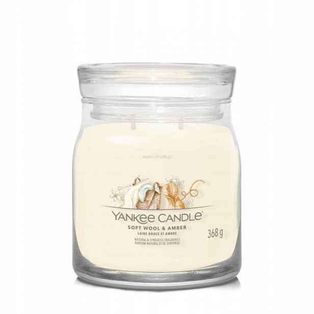 Měkká vlna Jantarová Yankee Candle střední svíčka