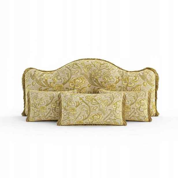 Sada 5 polštářů Opěrka hlavy pro postel Vintage styl 140 x 60 cm
