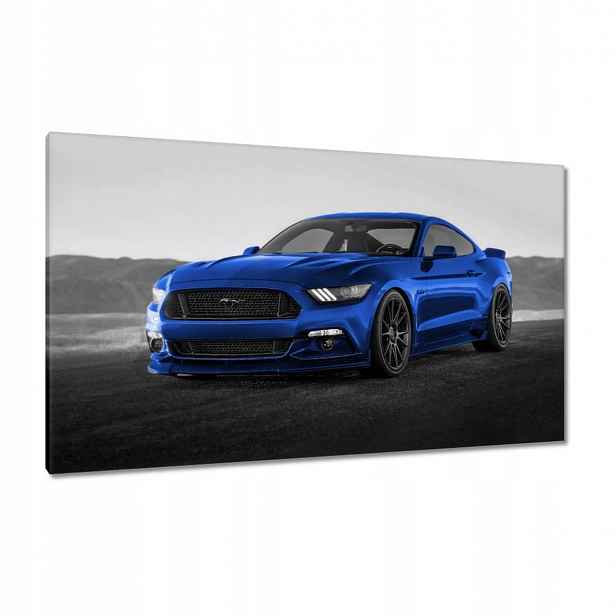 Obrazy 120x70 Modrý Ford Mustang