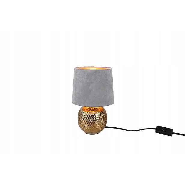 Rl Sophia stolní lampa zlatá šedá keramika E14 40W