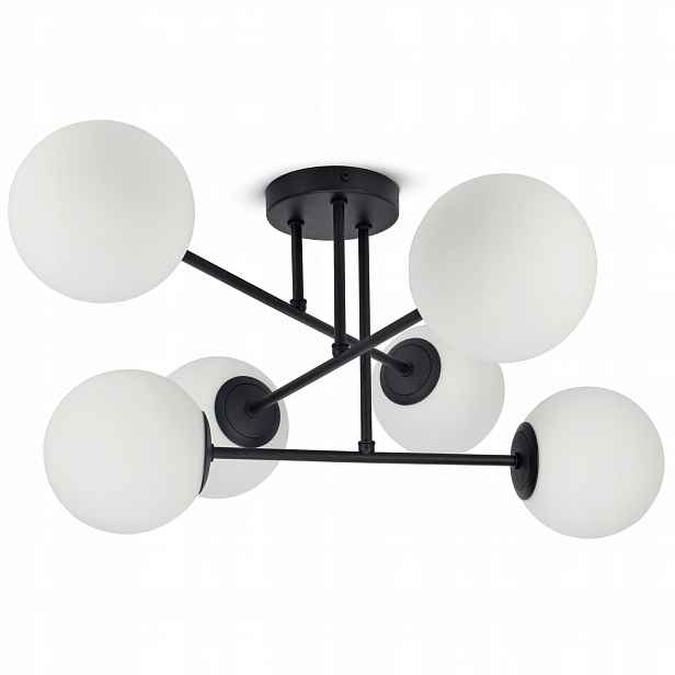 Stropní Svítidlo Lustr Stropní Svítidlo Full Globe Glass 561-W6 G9 Bílé Led koule