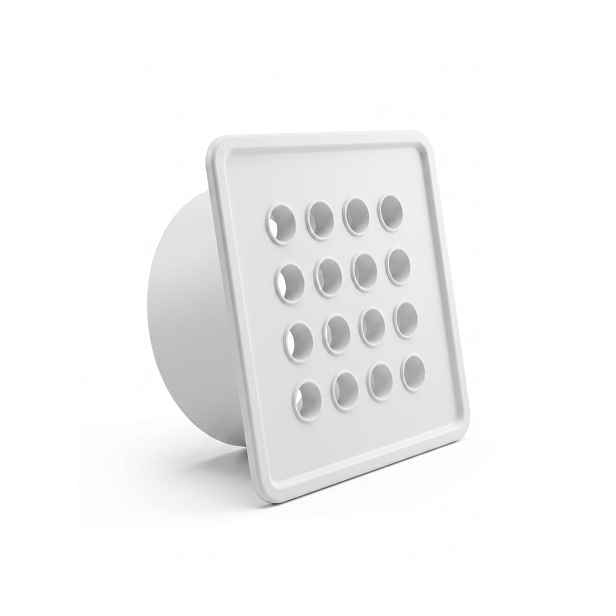 Ventilační Mřížka Autoaktivní fi 150 175x175 Bílá Teplo Spořič