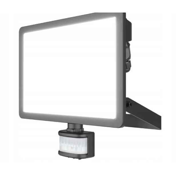 Halogenový Led reflektor 50W 6250lm s pohybovým senzorem GoodHome Davern Černý