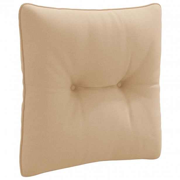 vidaXL Zádový polstr PUTTEN 100% polyester Písková 40 x 40 x 10 cm