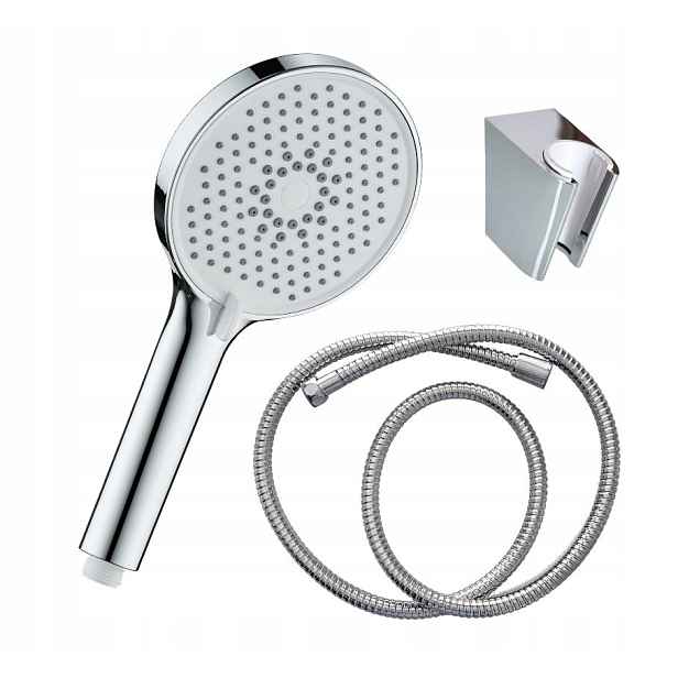 Sprchový set 3 díly Caldo sprchová hlavice 3 funkce, váha 150 cm, držák