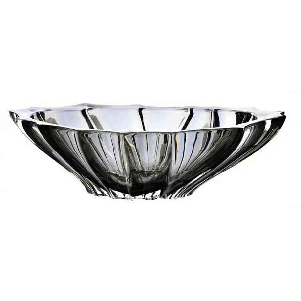 Bohemia Miska 330 mm Plantica Graphite Křišťál