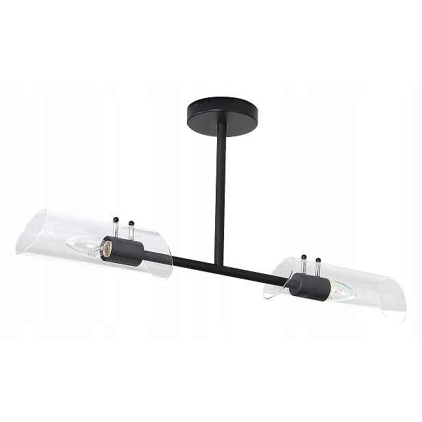 Černá koupelnová stropní lampa 2xE14 12W Teodoro Rabalux