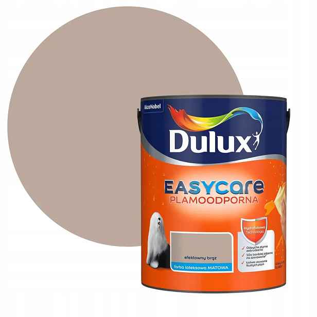 Dulux Easycare Barva Odolná Proti Skvrnám Efektní hnědá 5L