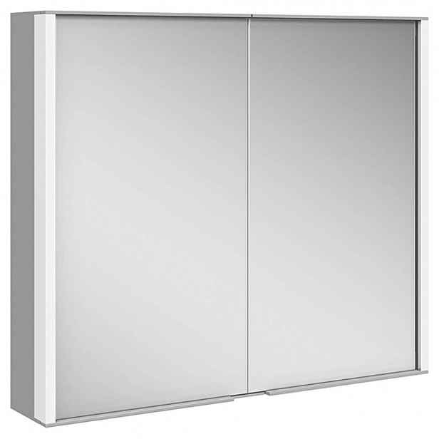 Keuco Royal Match - Zrcadlová skříňka s LED osvětlením, 80x70x16 cm, stříbrný elox 12802171311