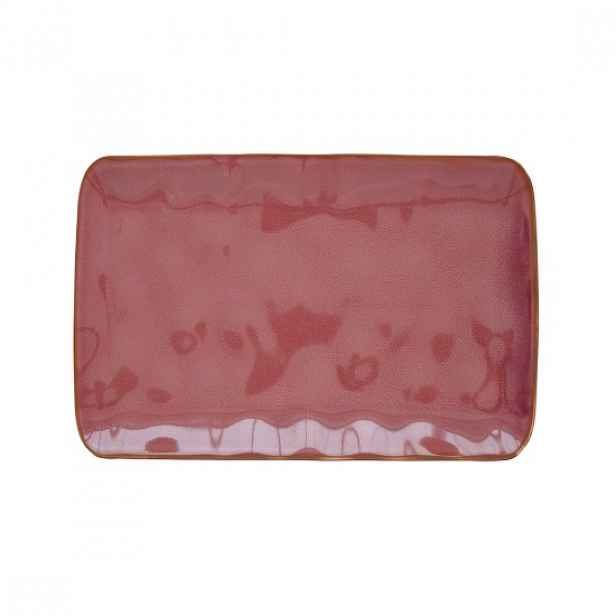 Porcelánový talíř, 27 x 19 cm, "Interiors Burgundy" - Easy Life