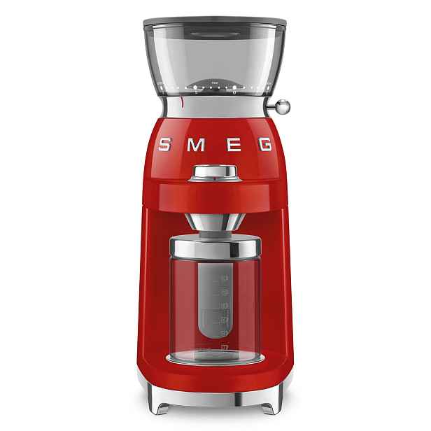 Smeg Mlýnek na kávu 50's Retro, CGF03, červená CGF03RDEU
