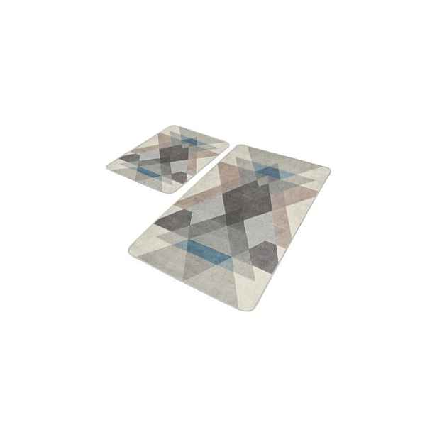 Sametové koupelnové předložky v sadě 2 ks 60x100 cm – Mila Home