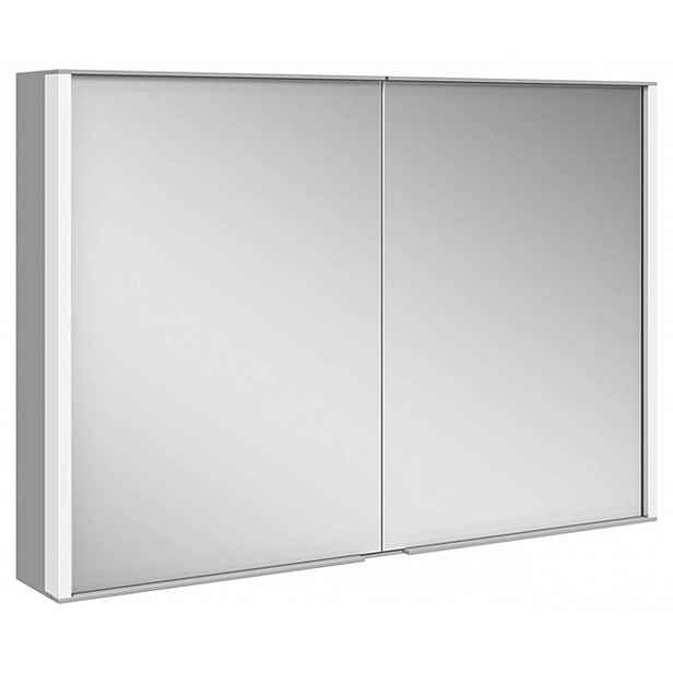 Keuco Royal Match - Zrcadlová skříňka s LED osvětlením, 100x70x16 cm, stříbrný elox 12803171311
