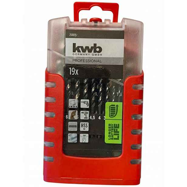 Kwb Sada vrtáků do kovu 19 ks