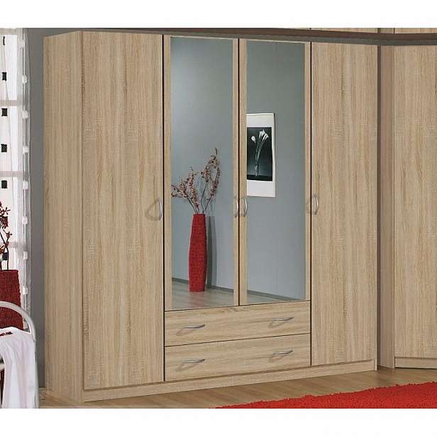 Šatní skříň Case, 181 cm, dub sonoma