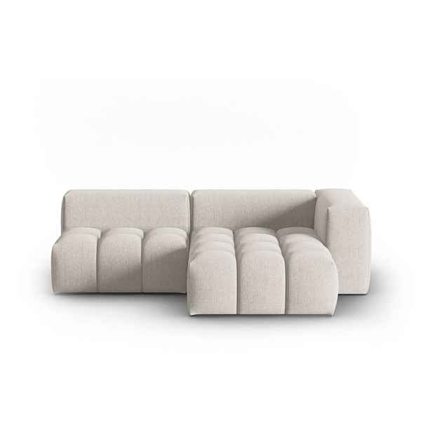 Béžová rohová pohovka (pravý roh/s lenoškou) Verona – Cosmopolitan Design