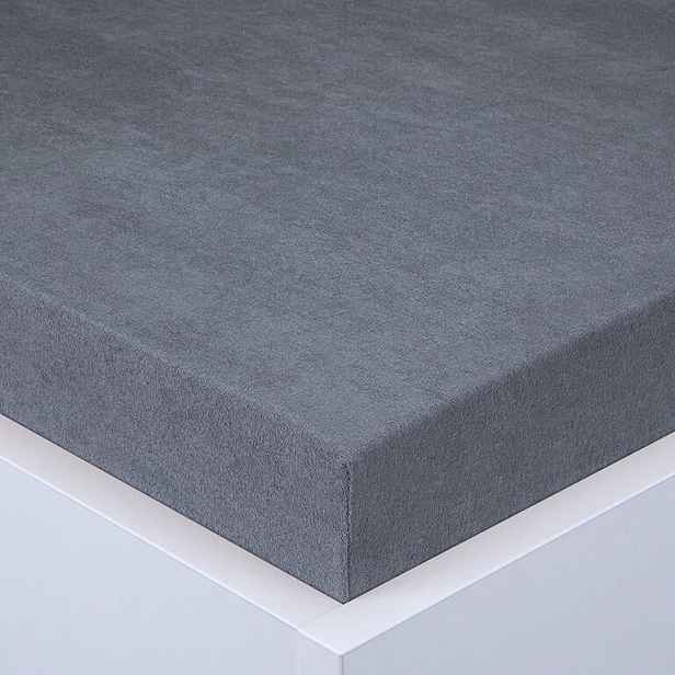 decoDoma Napínací prostěradlo froté EXCLUSIVE antracit sada 2 ks 90 x 200 cm