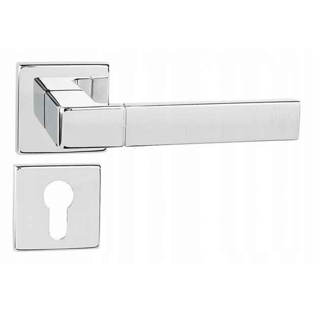italská klika Spigola Bi Qr Sl chrom/mat rozety Wb