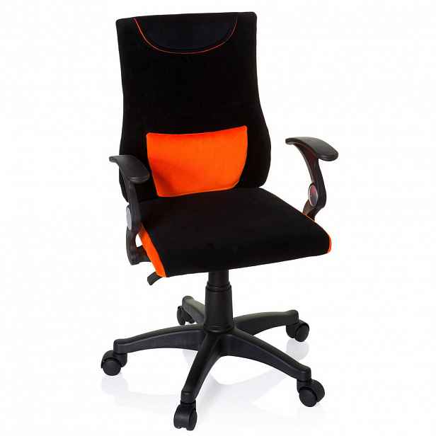 MID.YOU OTOČNÁ ŽIDLE PRO MLÁDEŽ, oranžová, černá