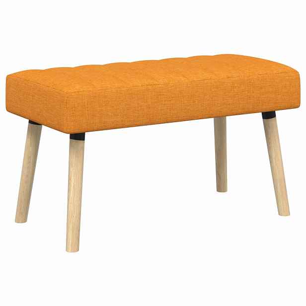 vidaXL Lavice s kanálovým prošíváním Tmavě žlutá 80 x 40 x 46 cm