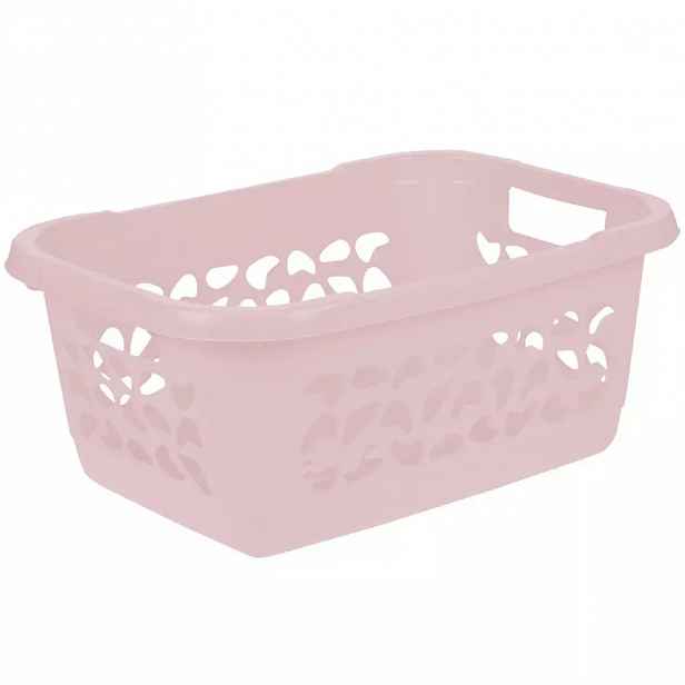 Koš na prádlo nordic pink 55x40x23 32 l