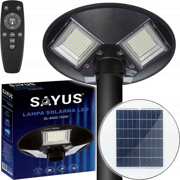 Solární Lampa Zahradní Pouliční Lampa Ufo Senzor Pohybu Ovladač