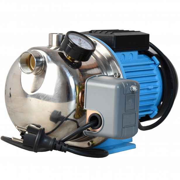 Vodní Pumpa Hydroforová Sací 1100 W Mocná Manometr Spínač Příslušenství