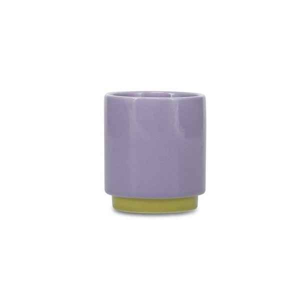 Zelený/fialový kameninový šálek 130 ml Duo – ONA