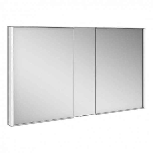 Keuco Royal Match - Zrcadlová skříňka s LED osvětlením, vestavná, 120x70x15 cm, stříbrný elox 12814171311