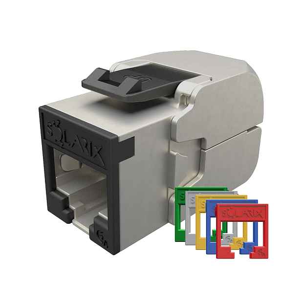 Keystone RJ45 Solarix CAT6A STP samořezný RAL barevné moduly