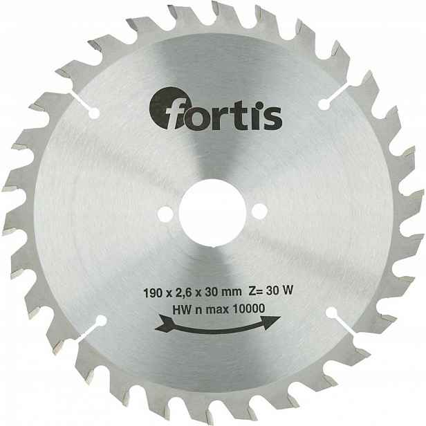 Pilový kotouč Hw Hw 190 x 2,4 x 30 mm 30 zubů Fortis